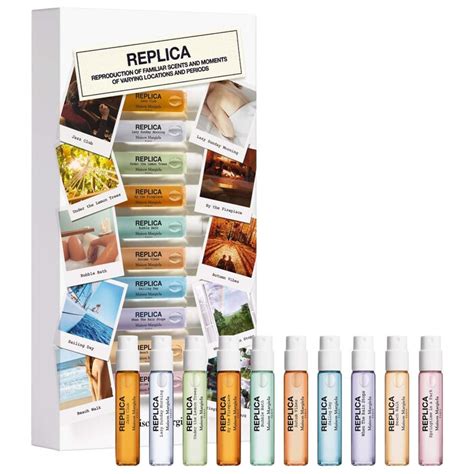 'replica' memory box mini perfume sampler set|maison margiela memory box sampler.